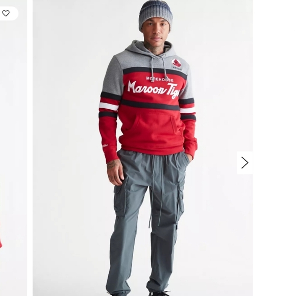 New Mitchell & Ness Morehouse College Marion Tigers Head Coach Hoody - Picture 5 of 11